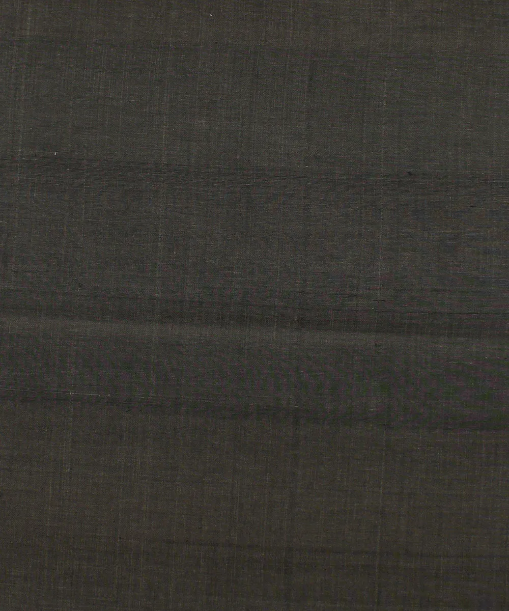 1.1m grey brown mangalgiri handwoven cotton fabric