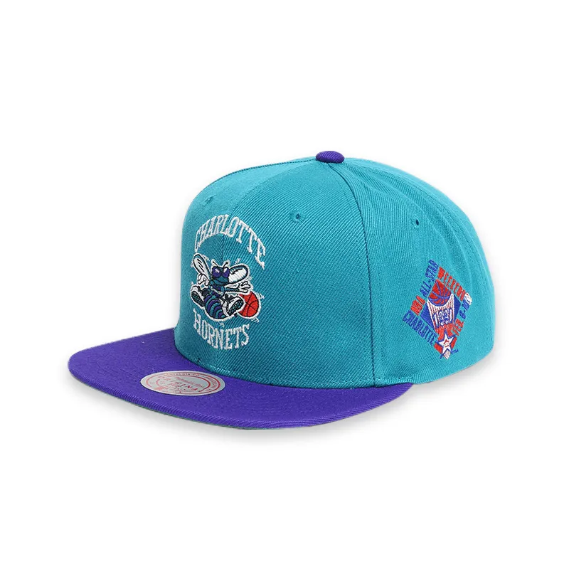 [6HSSMM20272-CHOTLPR] Charlotte Hornets NBA All Star Teal Men's Snapback