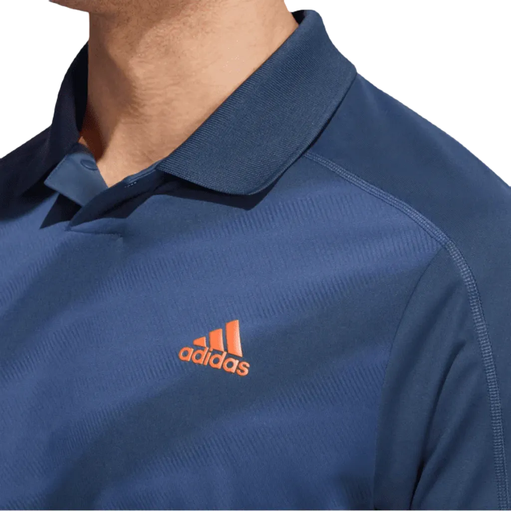 Adidas Statement Print Polo Shirt - Blue