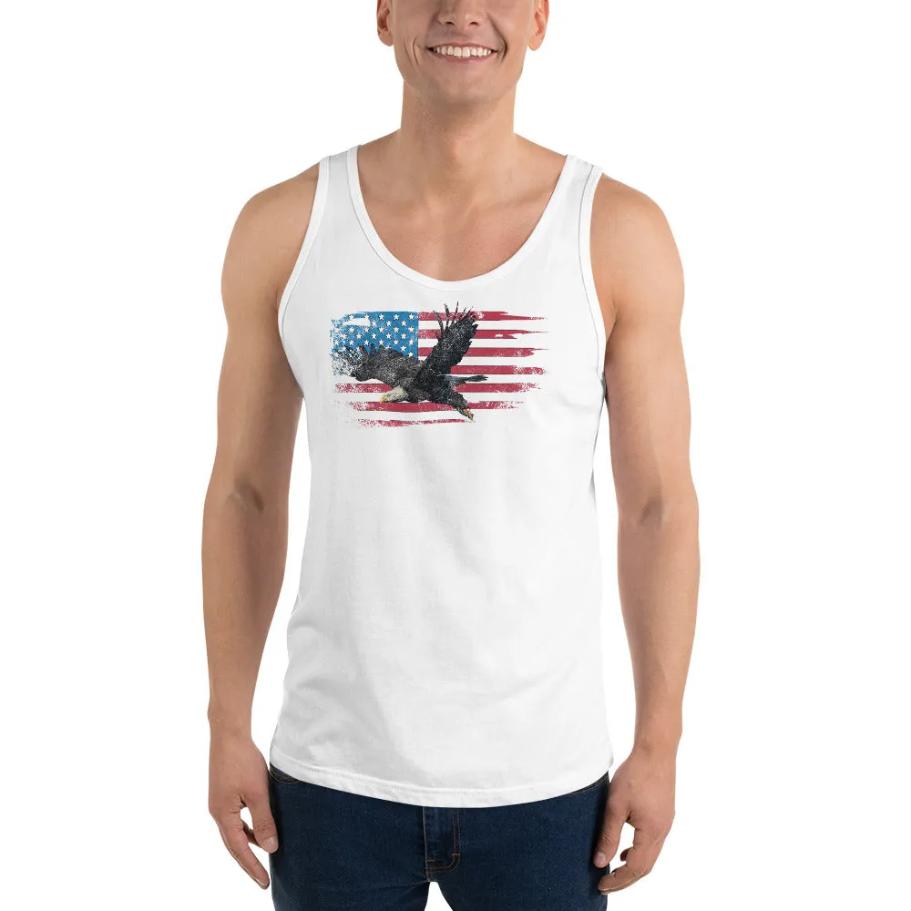 American Flag Bald Eagle Tank Top