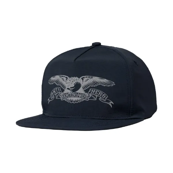 Anti Hero Basic Eagle Snapback - Navy/Grey