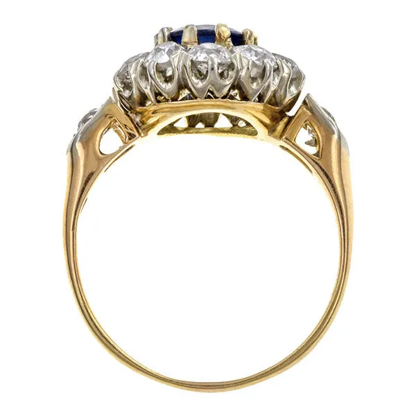 Antique Sapphire and Diamond Ring