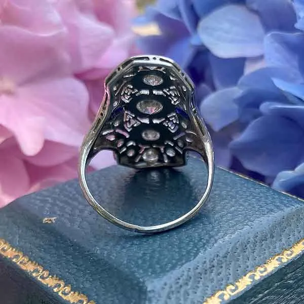 Art Deco Diamond Dinner Ring