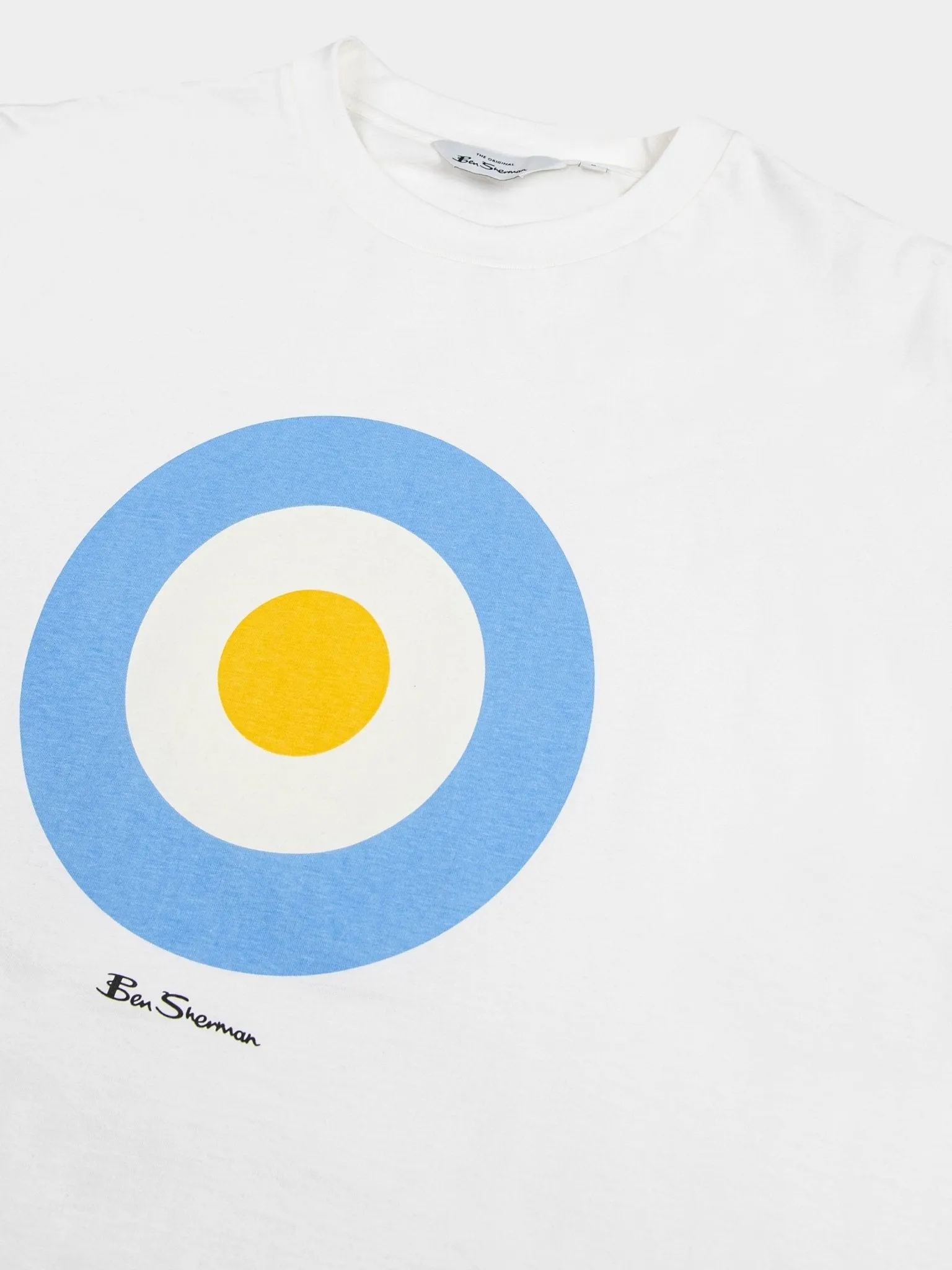 Ben Sherman W47812 Target T-Shirt Ivory/Blue