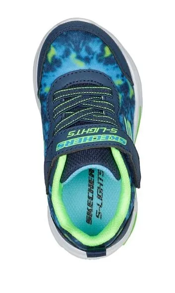 Boys Skechers Trainers Light up Strap Eruptors IV 400124N NVLM