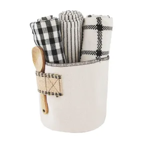 Buffalo Dish Towel Bucket Set