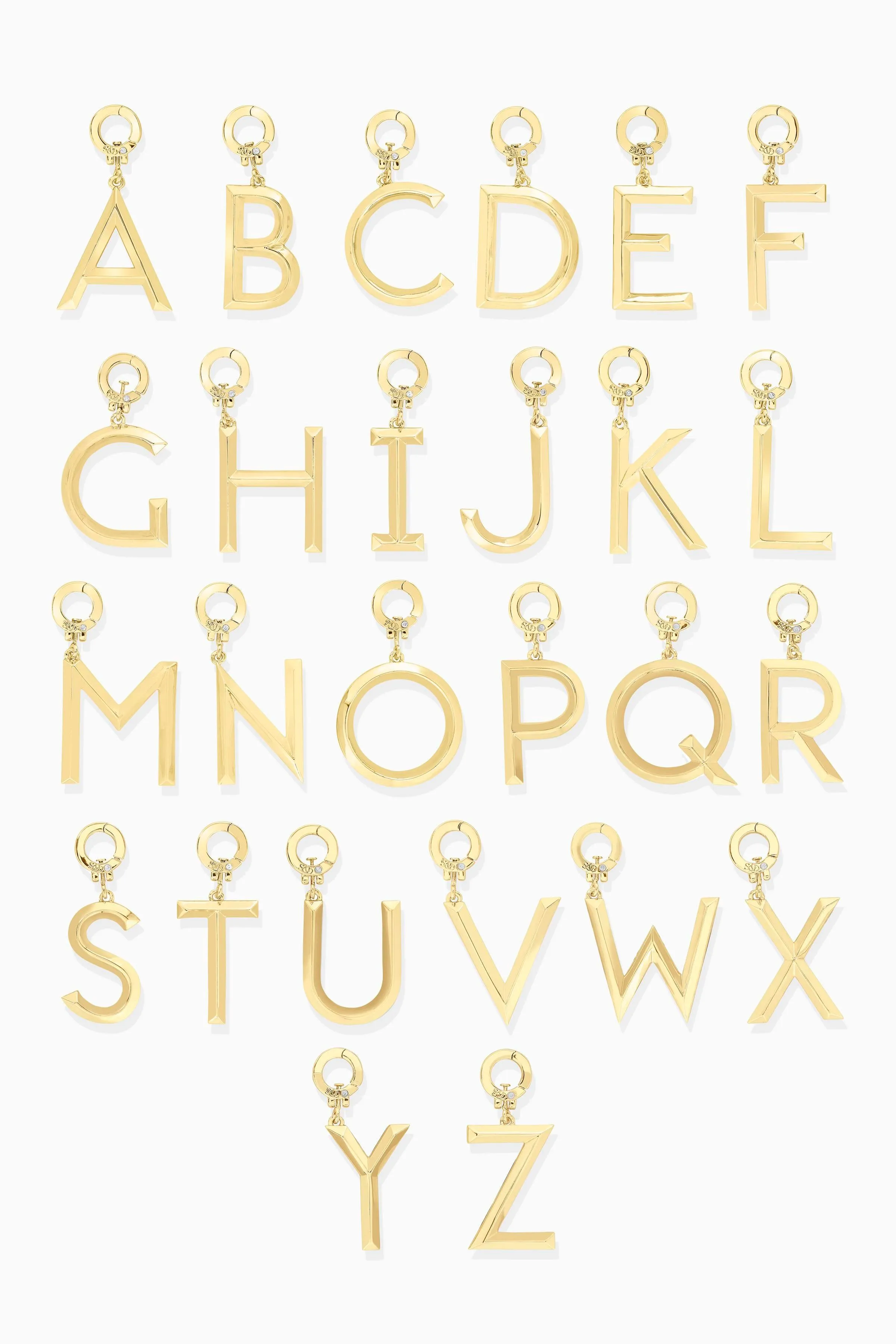 Charlotte Gemstone   Alphabet Charm