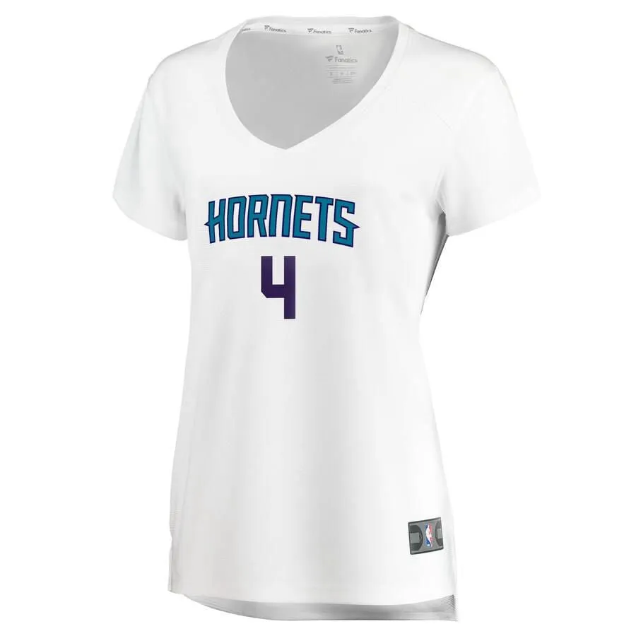 Charlotte Hornets Devonte Graham Fanatics Branded Replica Fast Break Player Association Jersey Womens - White | Ireland P9886L7