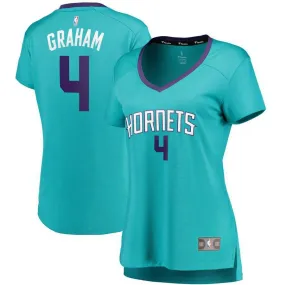 Charlotte Hornets Devonte Graham Fanatics Branded Replica Fast Break Player Icon Jersey Womens - Blue | Ireland W1157Y1