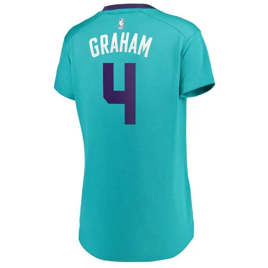 Charlotte Hornets Devonte Graham Fanatics Branded Replica Fast Break Player Icon Jersey Womens - Blue | Ireland W1157Y1