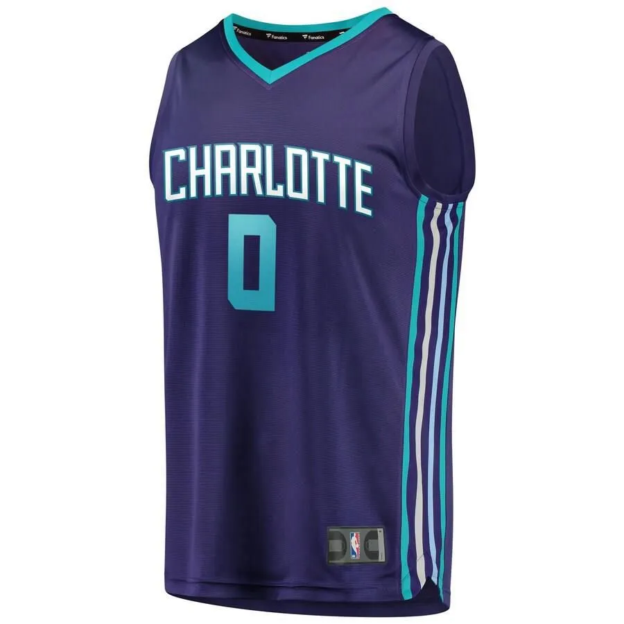 Charlotte Hornets Miles Bridges Fanatics Branded Fast Break Statement Jersey Kids - Purple | Ireland Y7703N8