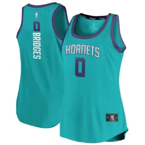 Charlotte Hornets Miles Bridges Fanatics Branded Fast Break Team Icon Jersey Womens - Blue | Ireland S9207B4