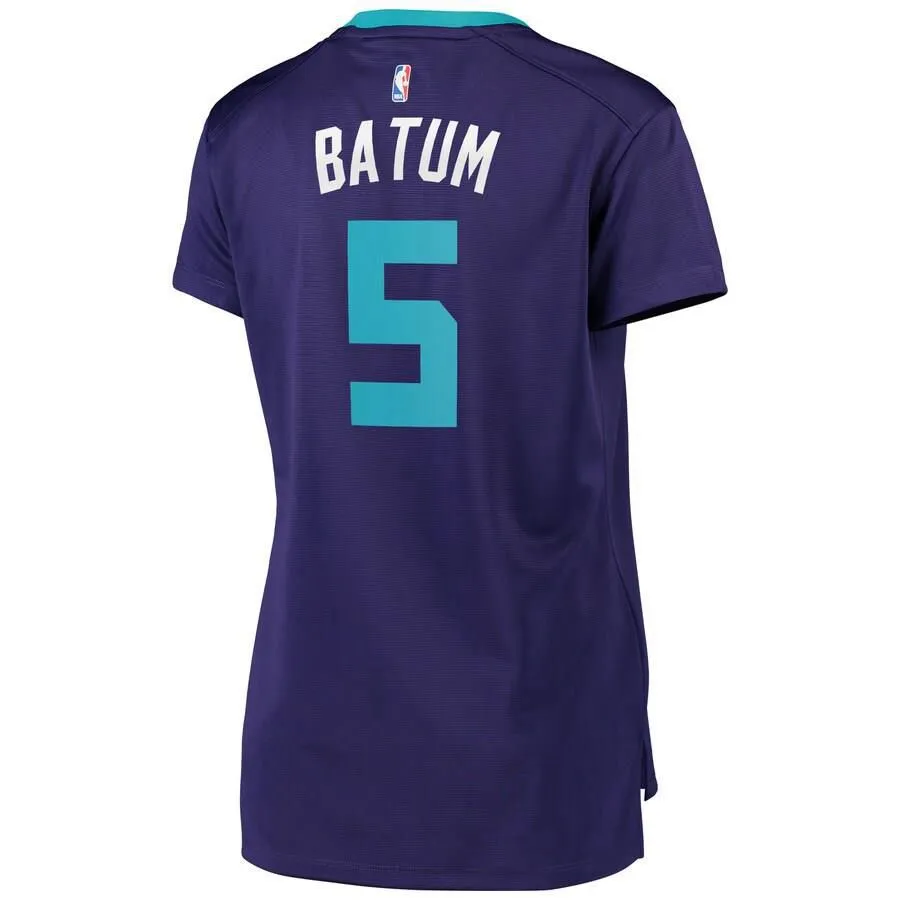 Charlotte Hornets Nicolas Batum Fanatics Branded Replica Fast Break Player Statement Jersey Womens - Purple | Ireland J6180S8