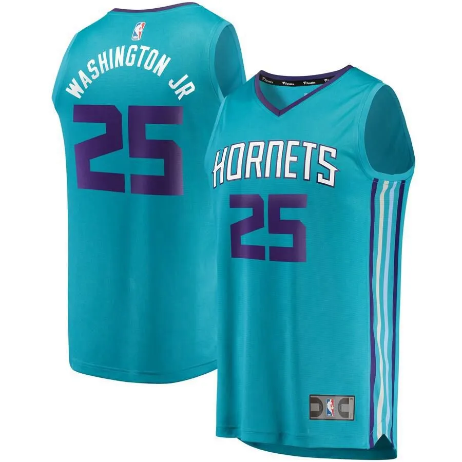 Charlotte Hornets PJ Washington Jr. Fanatics Branded Replica Fast Break Player Icon Jersey Kids - Blue | Ireland Q2189Z2