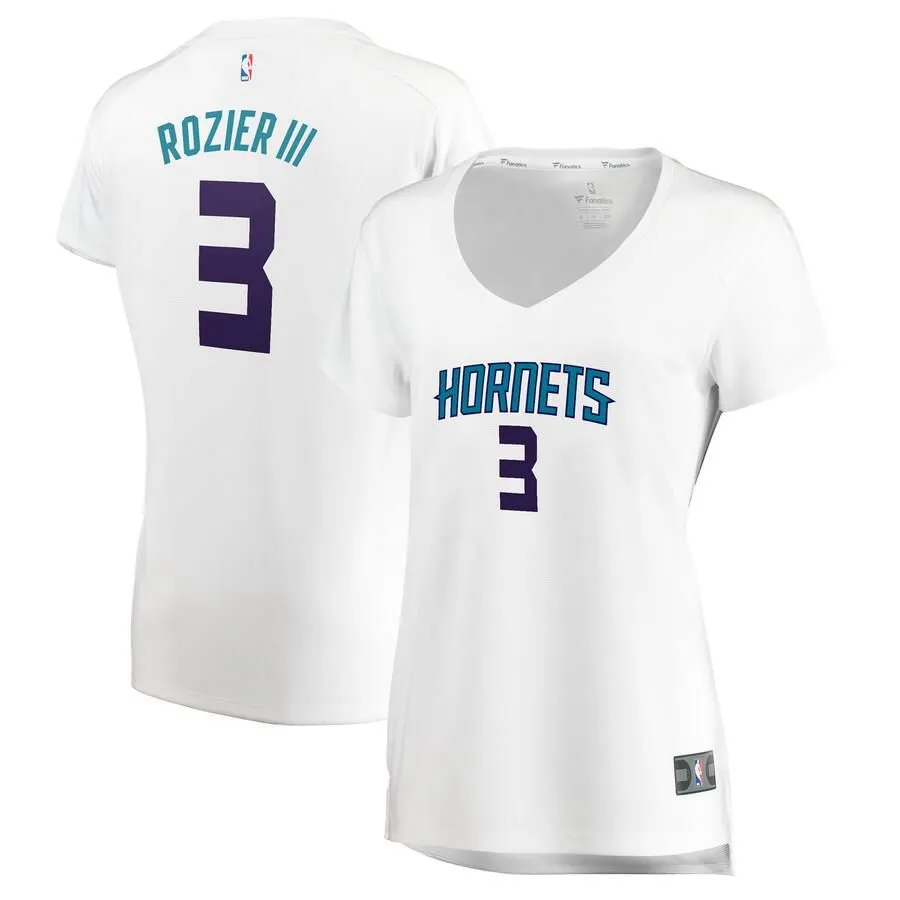 Charlotte Hornets Terry Rozier Fanatics Branded Replica Fast Break Association Jersey Womens - White | Ireland P6253C4