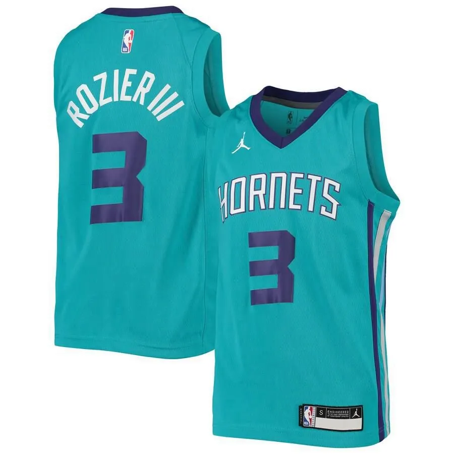 Charlotte Hornets Terry Rozier Jordan Brand Team Swingman Jersey Kids - Blue | Ireland Z6692O5