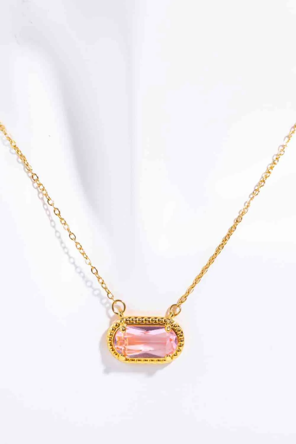 Copper 14K Gold-Plated Pendant Necklace