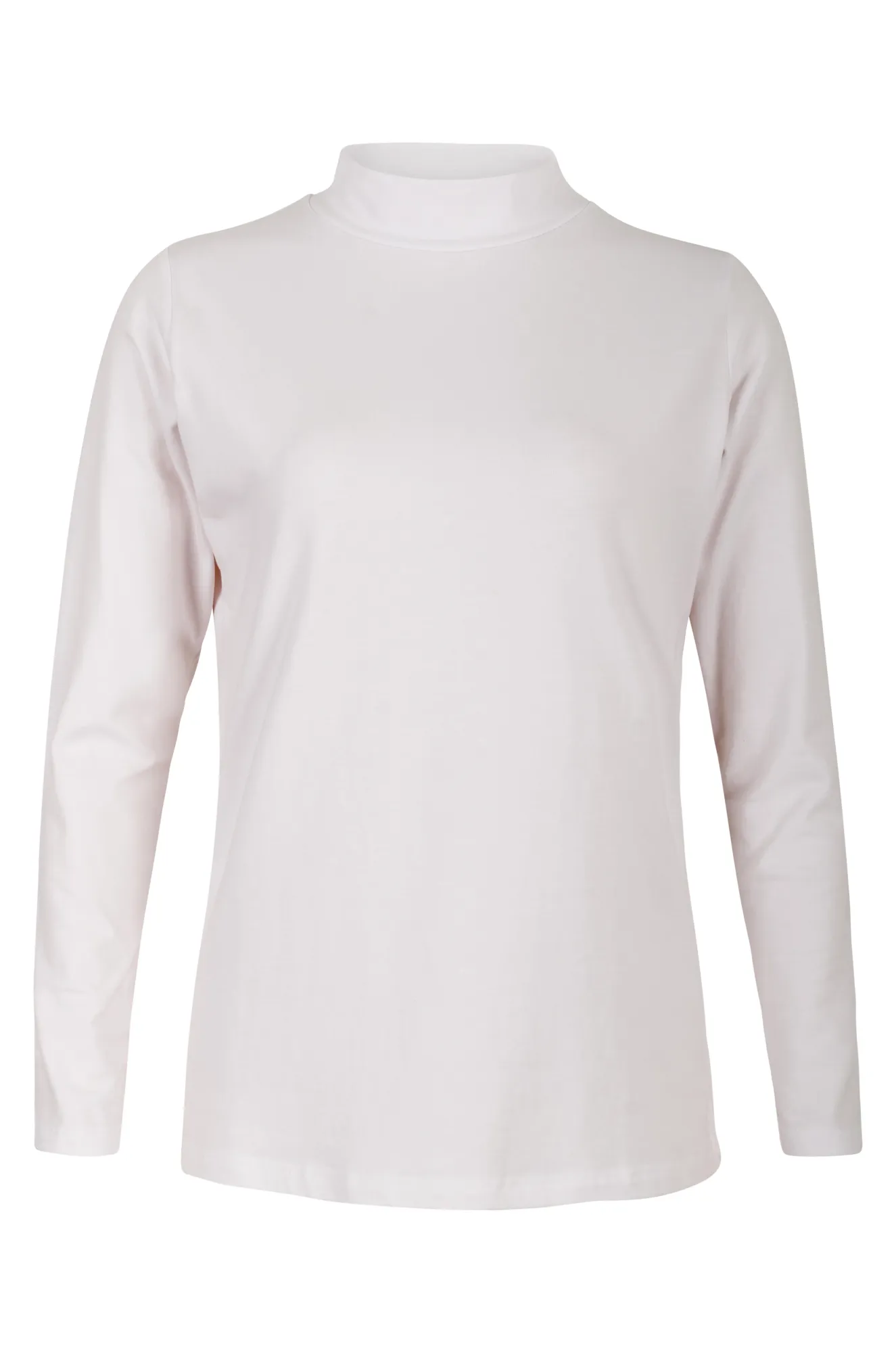 Cotton Elastane Turtle neck Top | WHITE | 6553ZZ