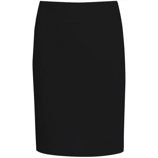 Cotton Knit Pull on Skirt in Black.