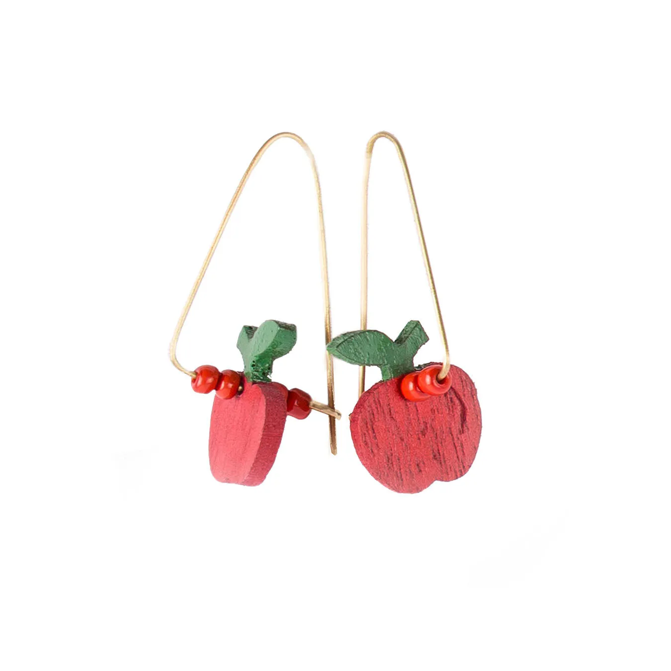 Dangling Apple Earrings