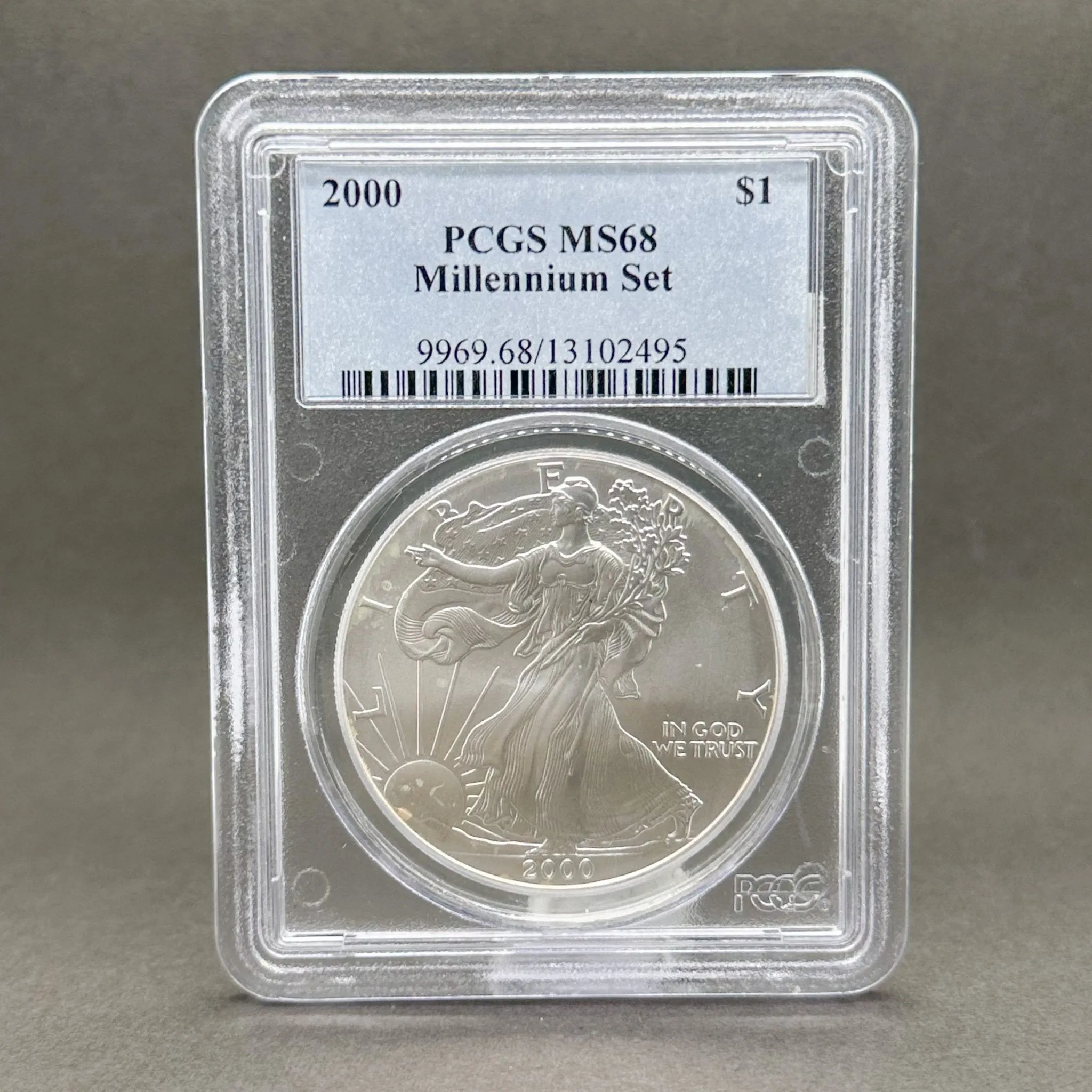 Estate 0.999 Fine Silver 2000 American Eagle $1 PCGS MS68 Dollar Coin