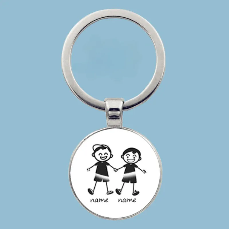 Family Forever Print Keychain