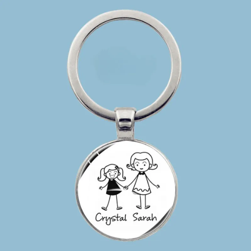 Family Forever Print Keychain