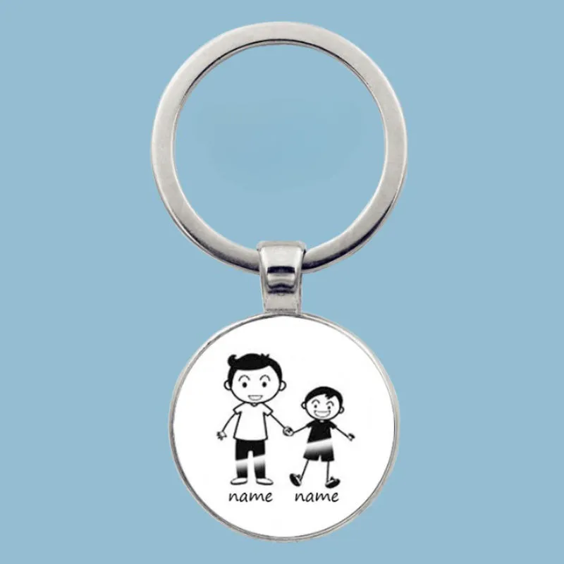 Family Forever Print Keychain