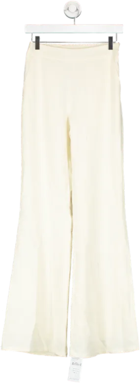 Fashion Nova Sasha Wide Leg Pant - Cream UK XS