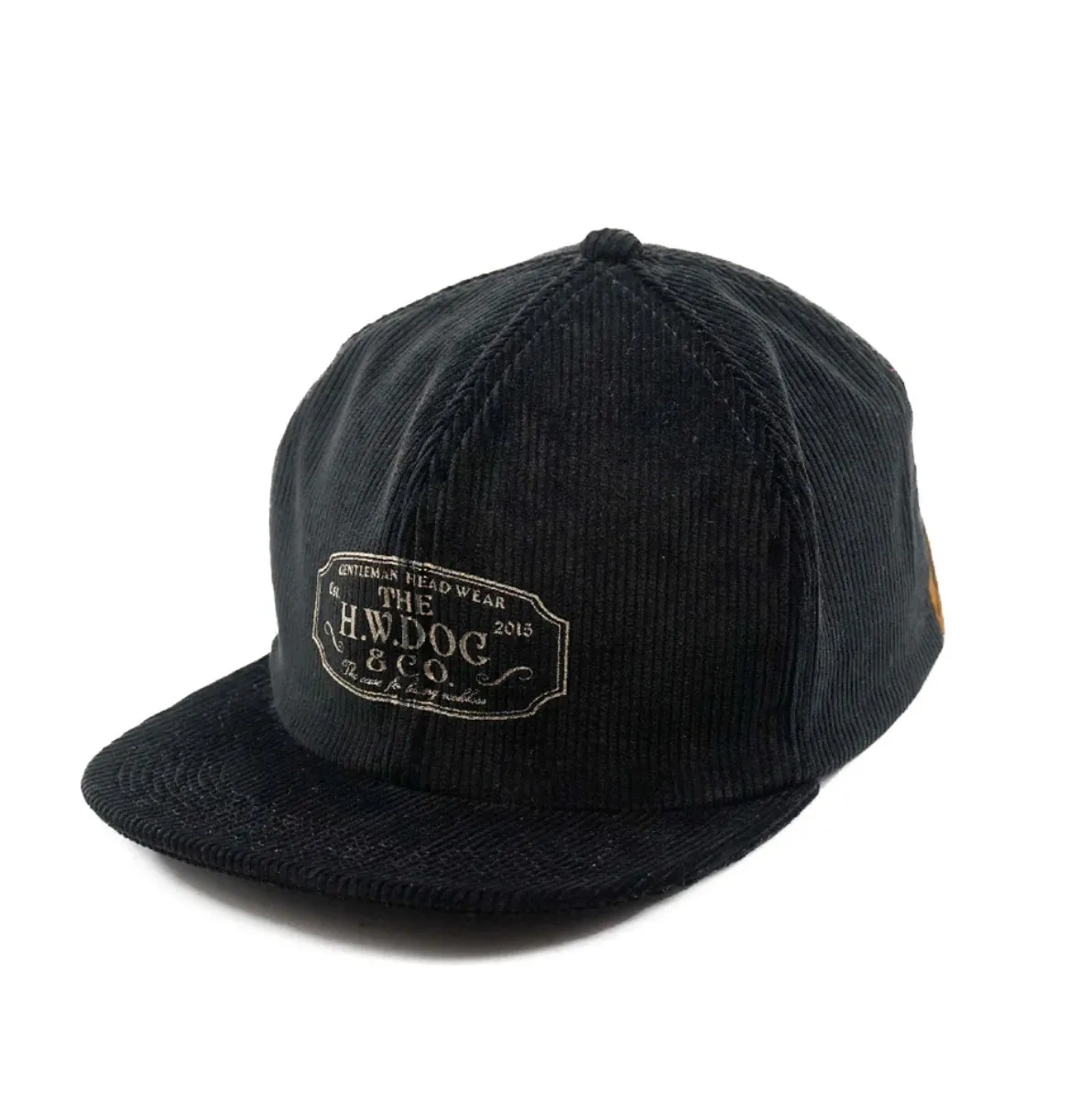 H W DOG & CO D-00004 TRUCKER CORD CAP - BLACK