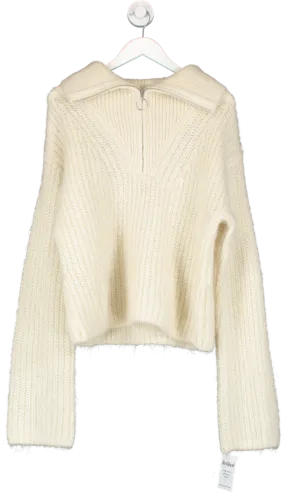 H&M Cream Alpaca Blend Over Size Jumper UK S