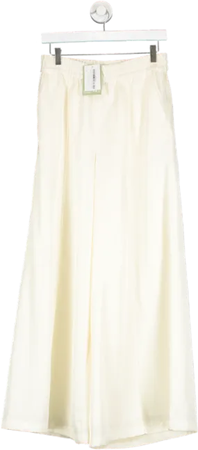 H&M Cream Wide Leg Trousers UK S