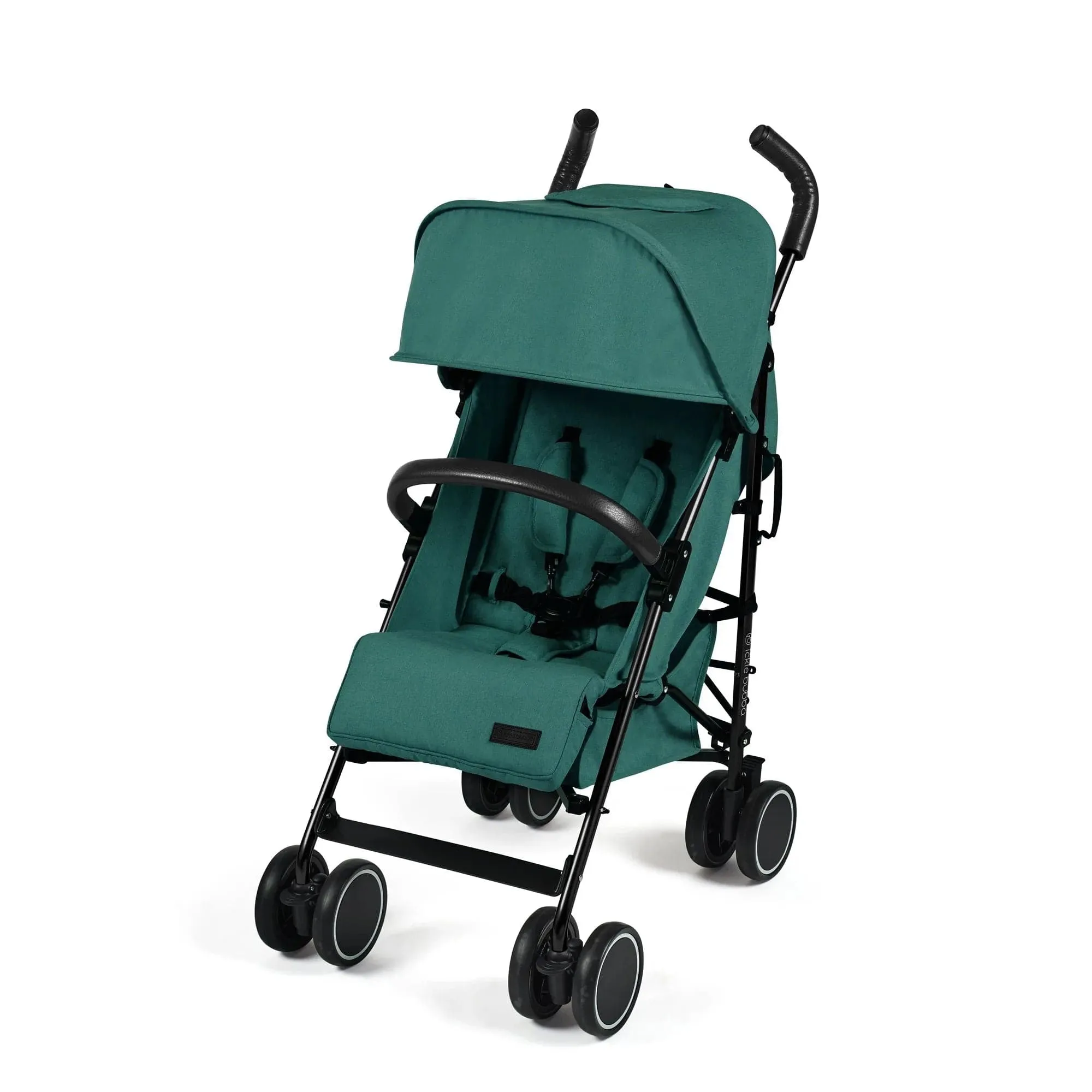 Ickle Bubba Discovery Stroller, Max Bundle - Matt Black / Teal / Black