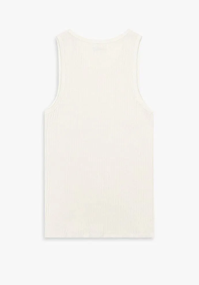 Knickerbocker - Milk Ladder Ribbed Tank Top