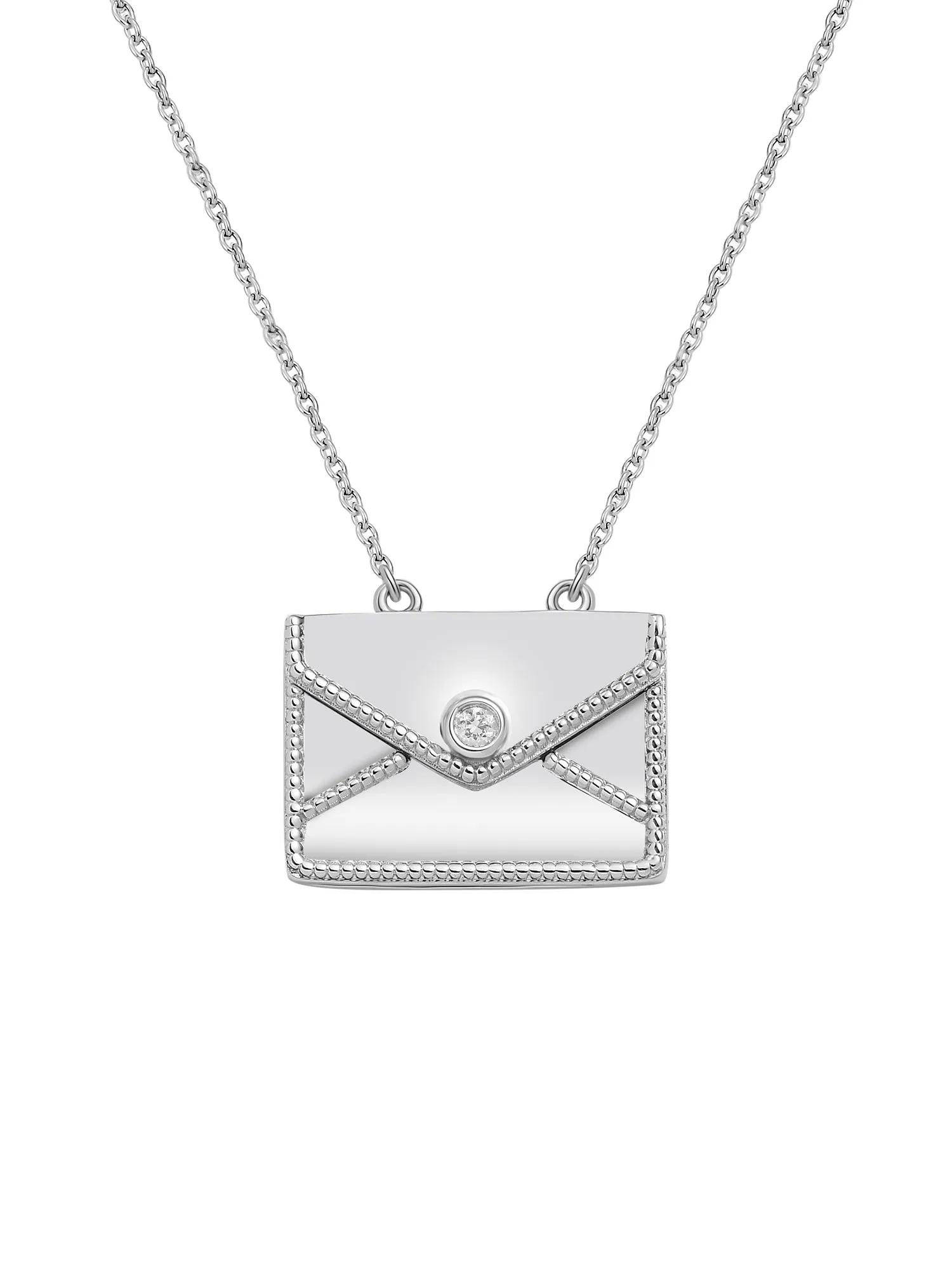 Love Letter Envelope Necklace in Pure 925 Sterling Silver