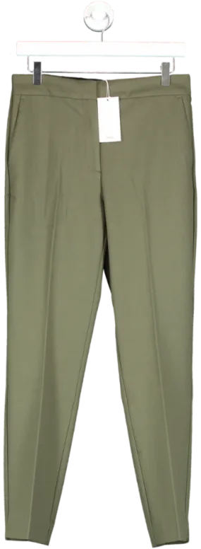 MANGO Khaki Green Tailored Trousers BNWT UK 10