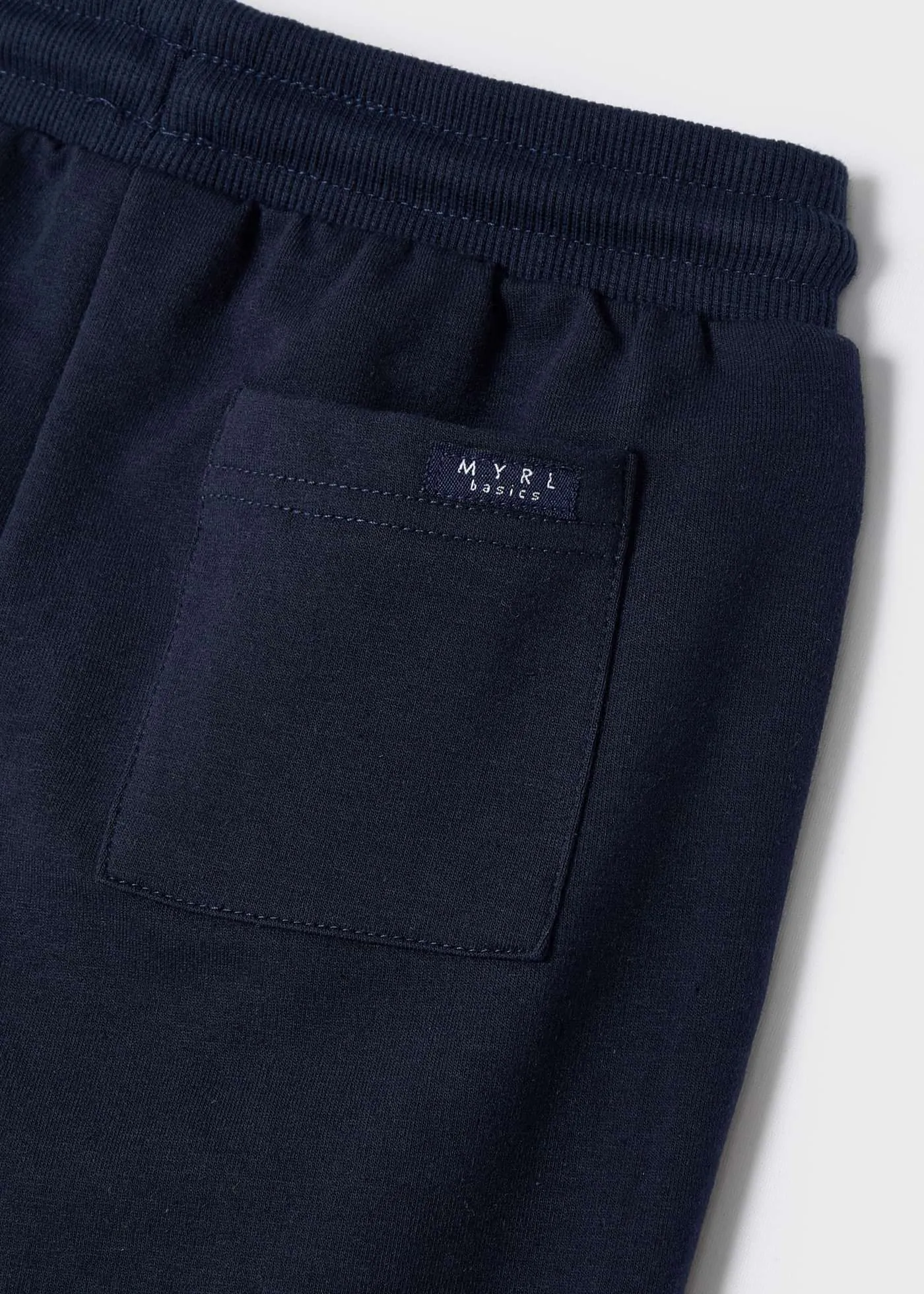 Mayoral Mini Basic Cuffed Fleece Sweatpants _Navy 742-68