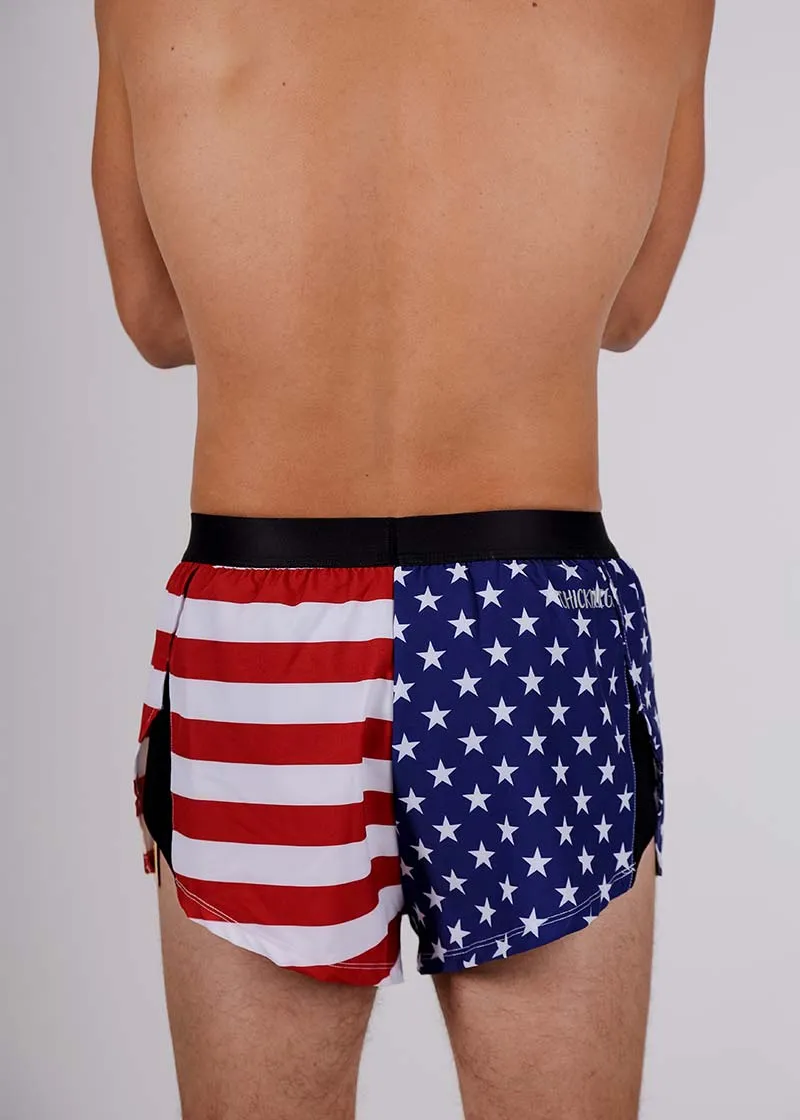 Men's USA 2" Split Shorts