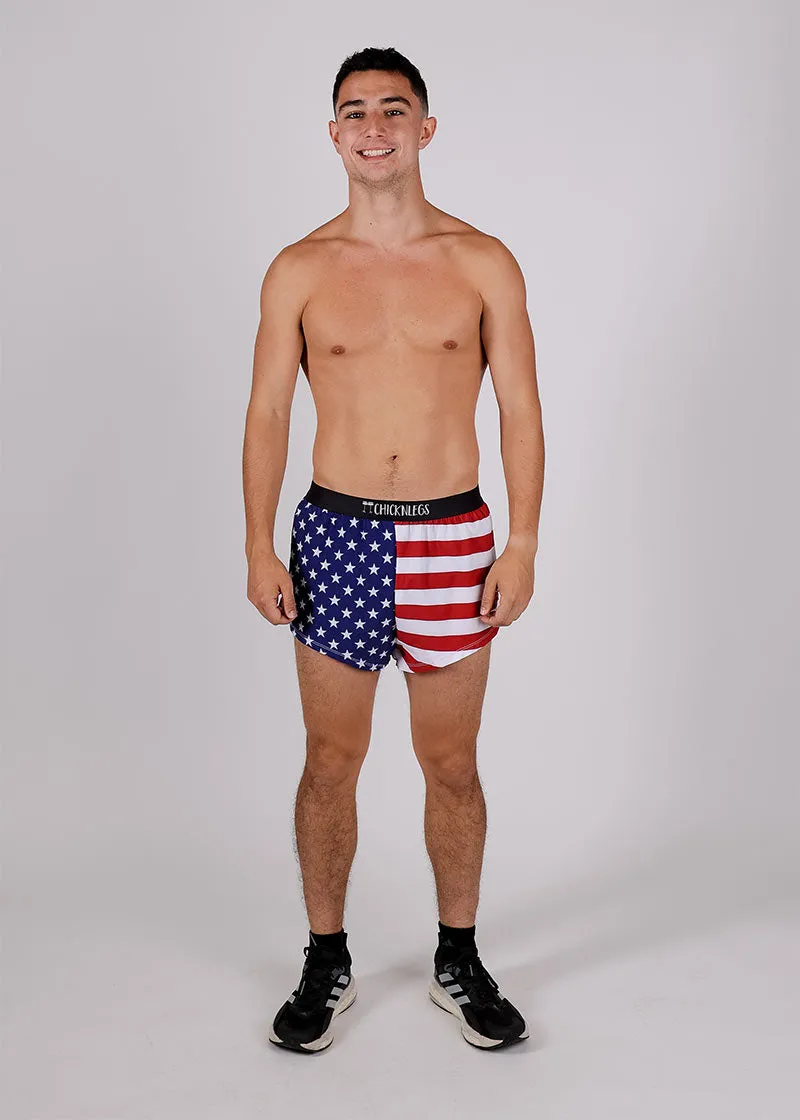 Men's USA 2" Split Shorts