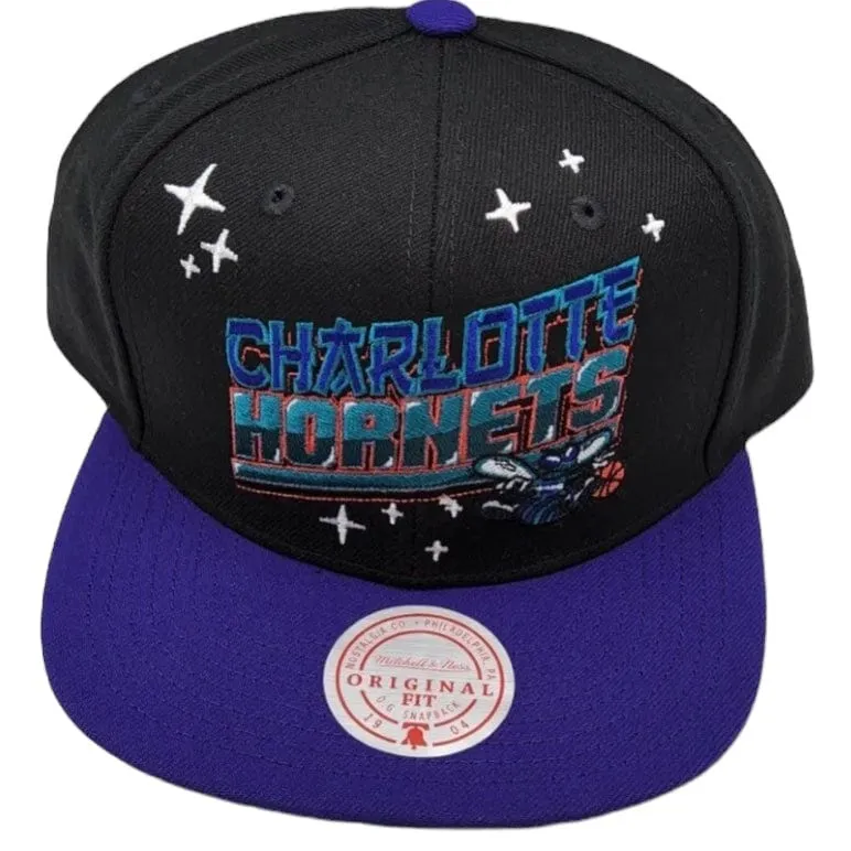 Mitchell & Ness Nba Charlotte Hornets Anime Snapback (Black)