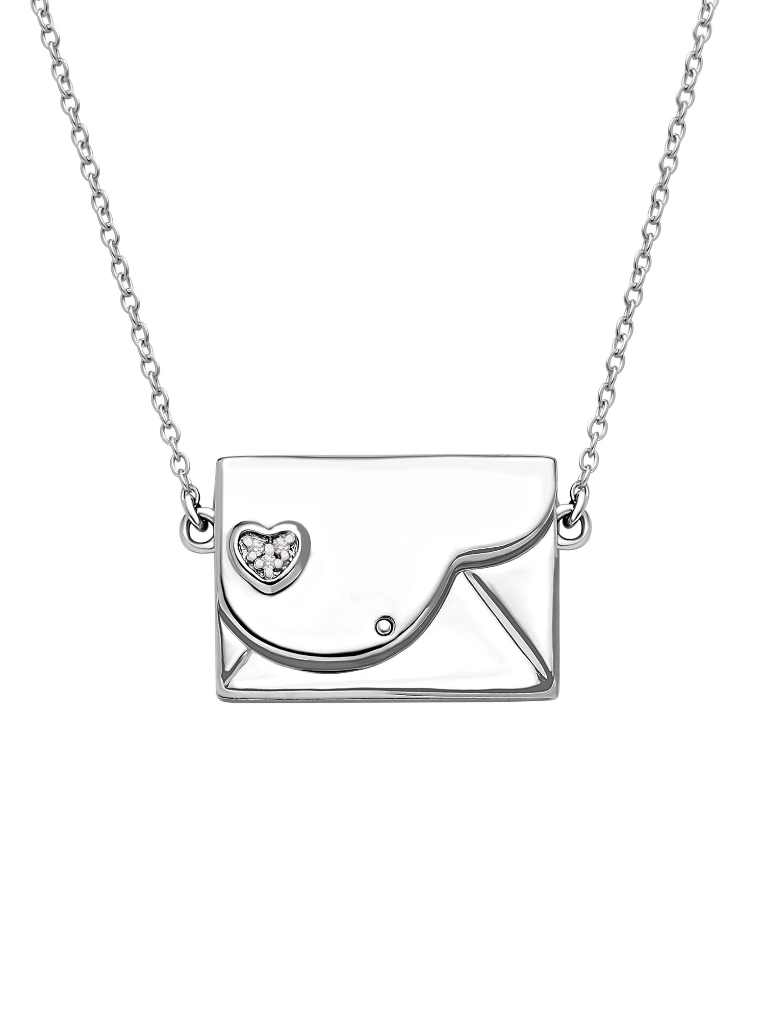 My Hearts Belongs To You  Secret Letter Necklace In Pure Silver