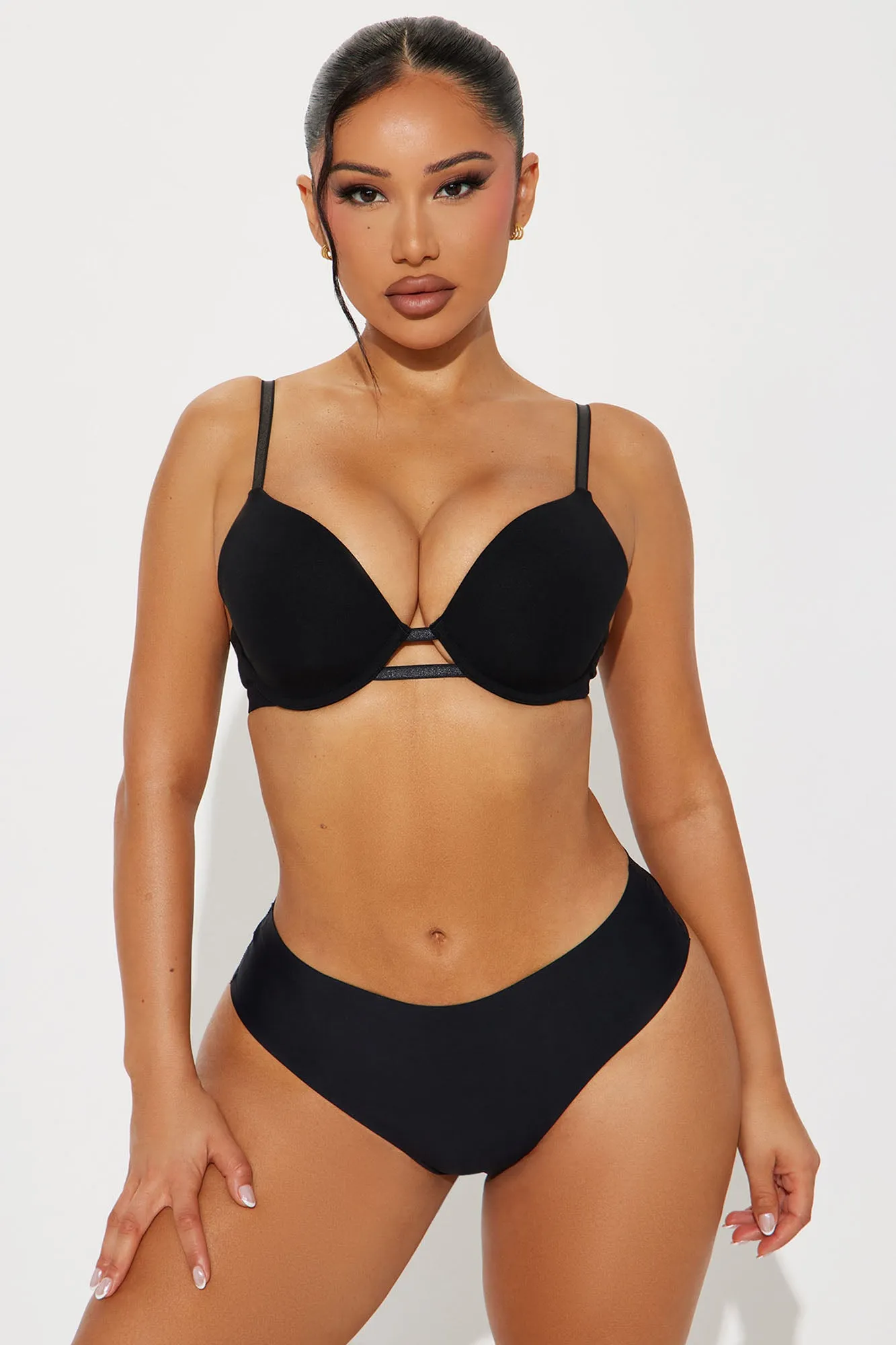 Nova Cotton T-Shirt Bra in Black - Optimal Comfort and Fit