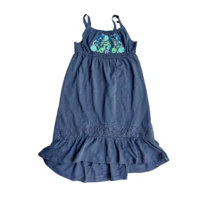 Old Navy Blue Embroidered Sleeveless Dress (6 - 7 Years) | Brand New |