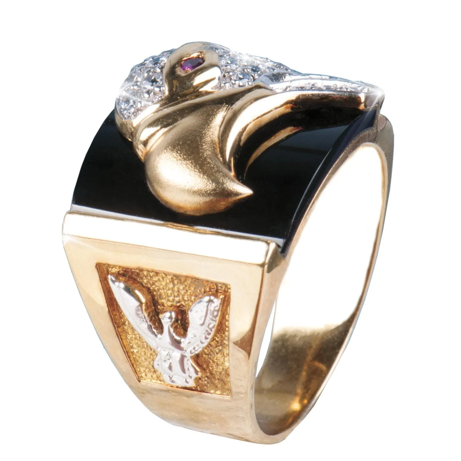 Onyx Eagle Ring