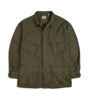 OrSlow Cotton Ripstop Tropical Jacket: Army Green