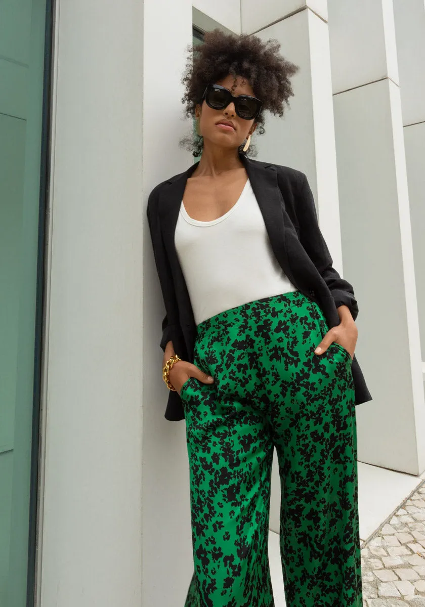 Pantalon MIRAMAR Green Flowers