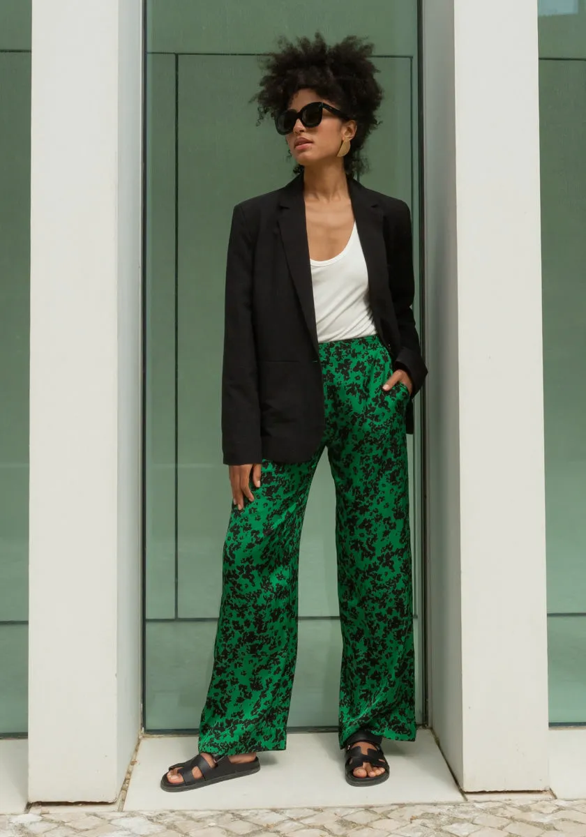 Pantalon MIRAMAR Green Flowers