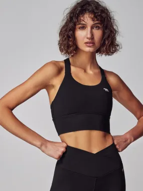 Power L/L Sports Bra (Black)