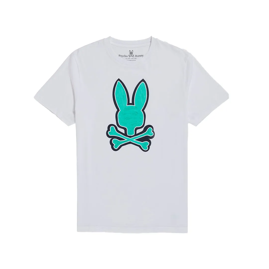 Psycho Bunny Bennett Graphic Tee in White