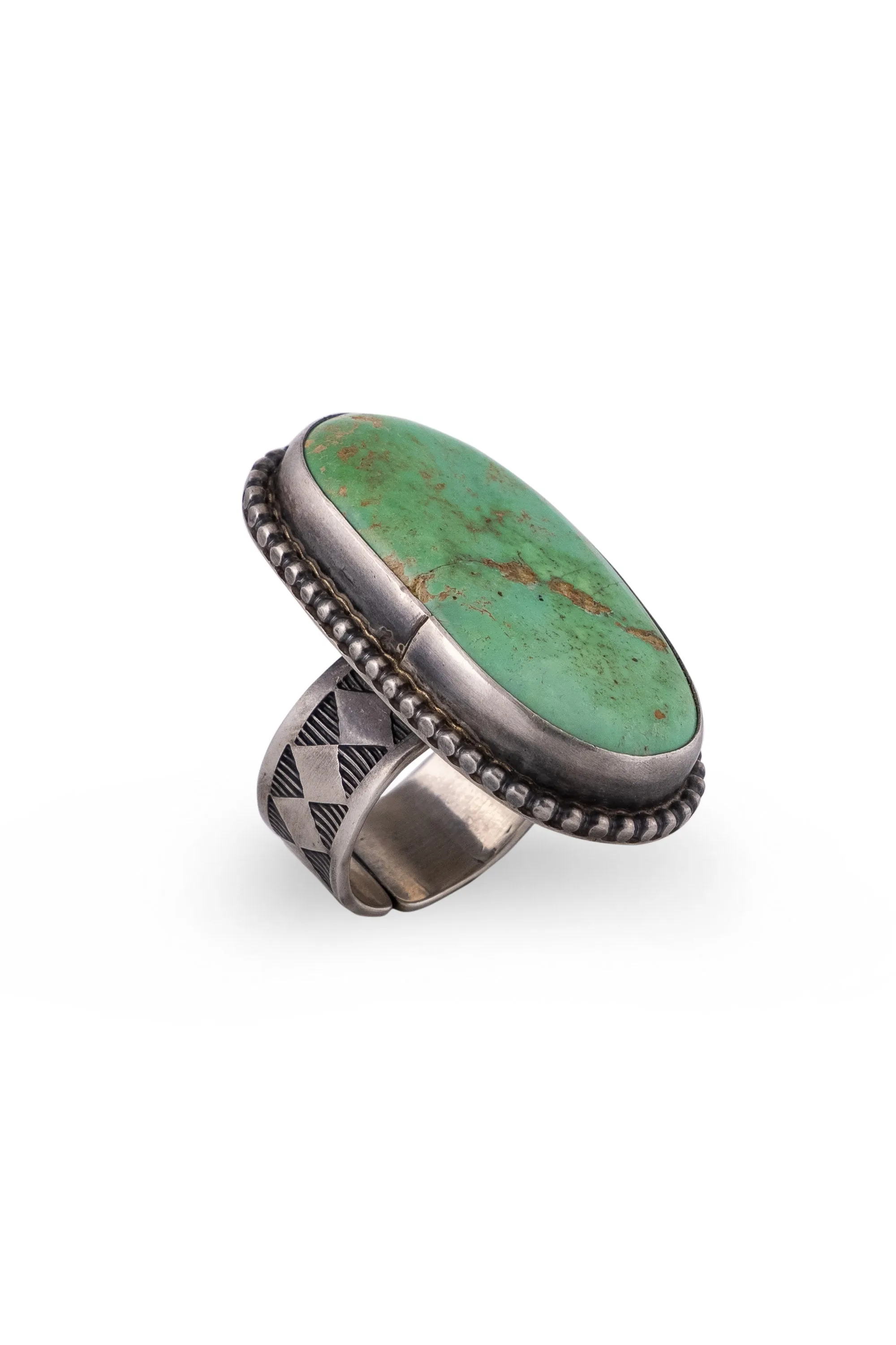 Ring, Turquoise, Single Stone, Hallmark, 695